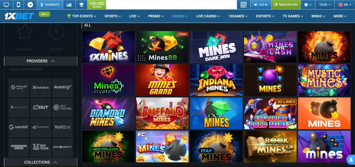 Mines 1xBet crash versus Mines gameplay comparison