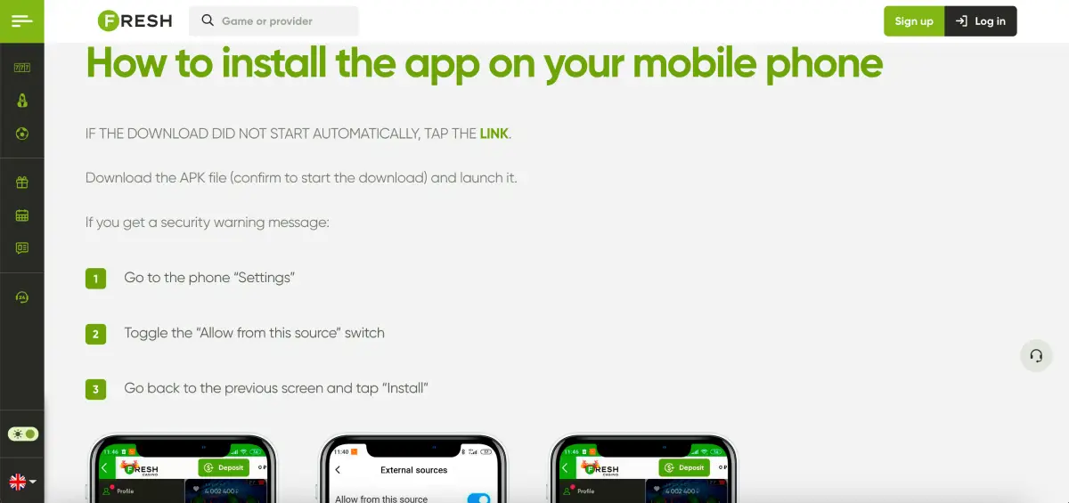 Mobile version of Mines integrated into casino apps
