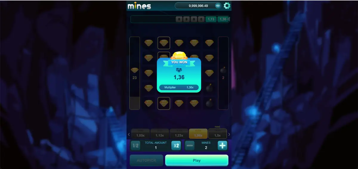 Mines Funky Games RTP 95 percent information