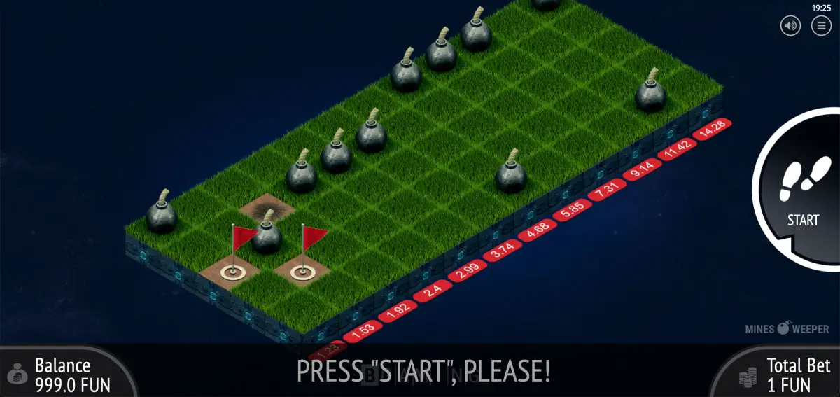 Minesweeper BGaming RTP up to 98.4 percent